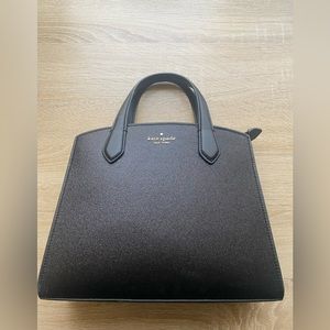 Kate Spade Tinsel Glitter Satchel - Black
